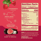 Tru Fru Freeze Dried Strawberries in Dark & White Chocolate - 3.4 oz