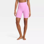 Women's Everyday Soft Ultra High-Rise Bike Shorts 8" - Light Violet