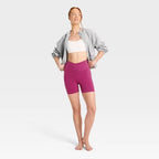 Women's Everyday Soft Ultra High-Rise Crossover Bike Shorts 5" - Purple