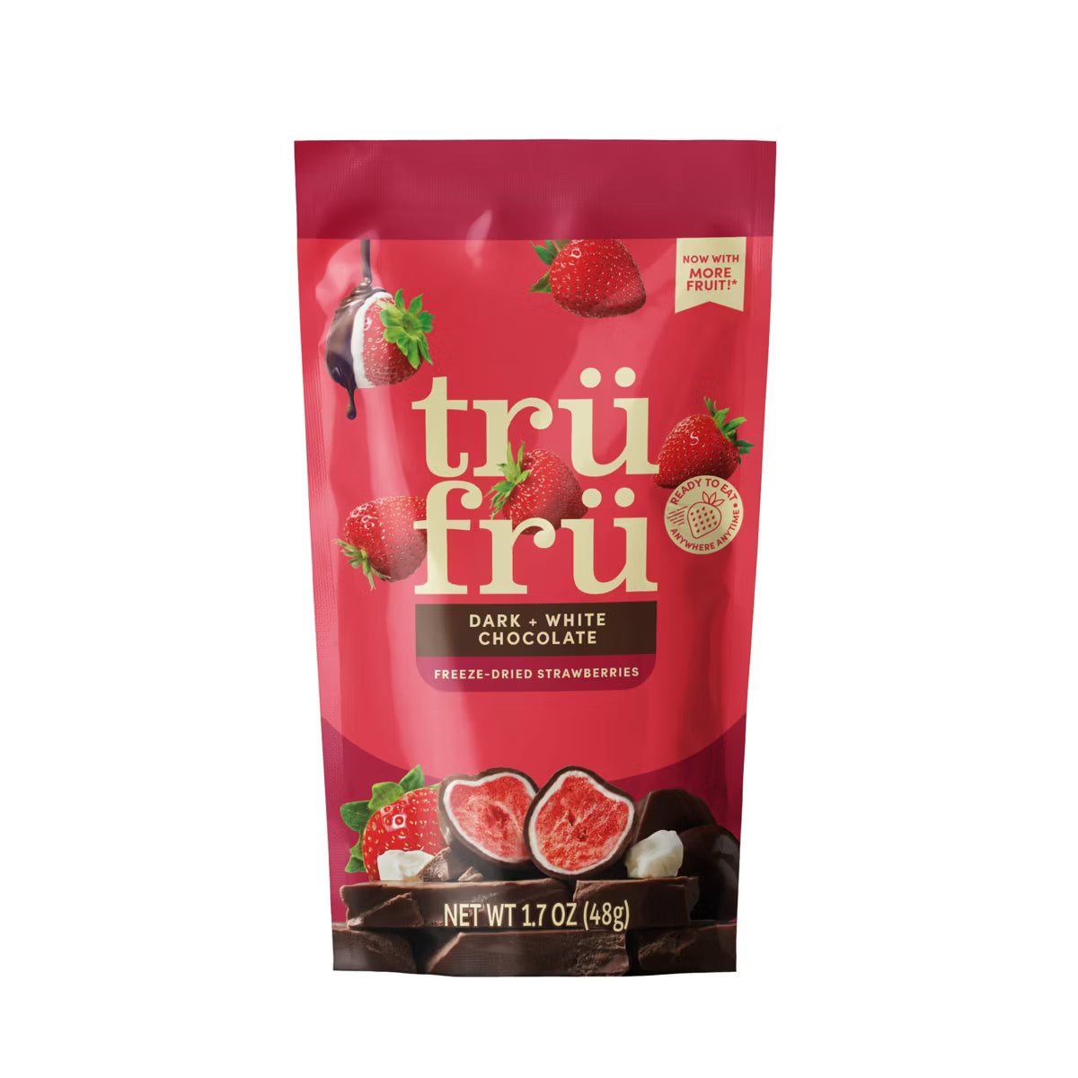 Freeze Dried Strawberries in Dark and White Chocolate - 1.7oz