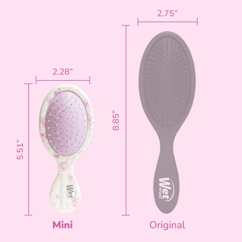 LoveShackFancy x Target – WetBrush Ribbon Rosa Mini OG Detangler Brush Sterling Dusk