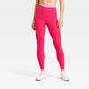 Women's High-Rise Piped 7/8 Leggings - Red/Pink