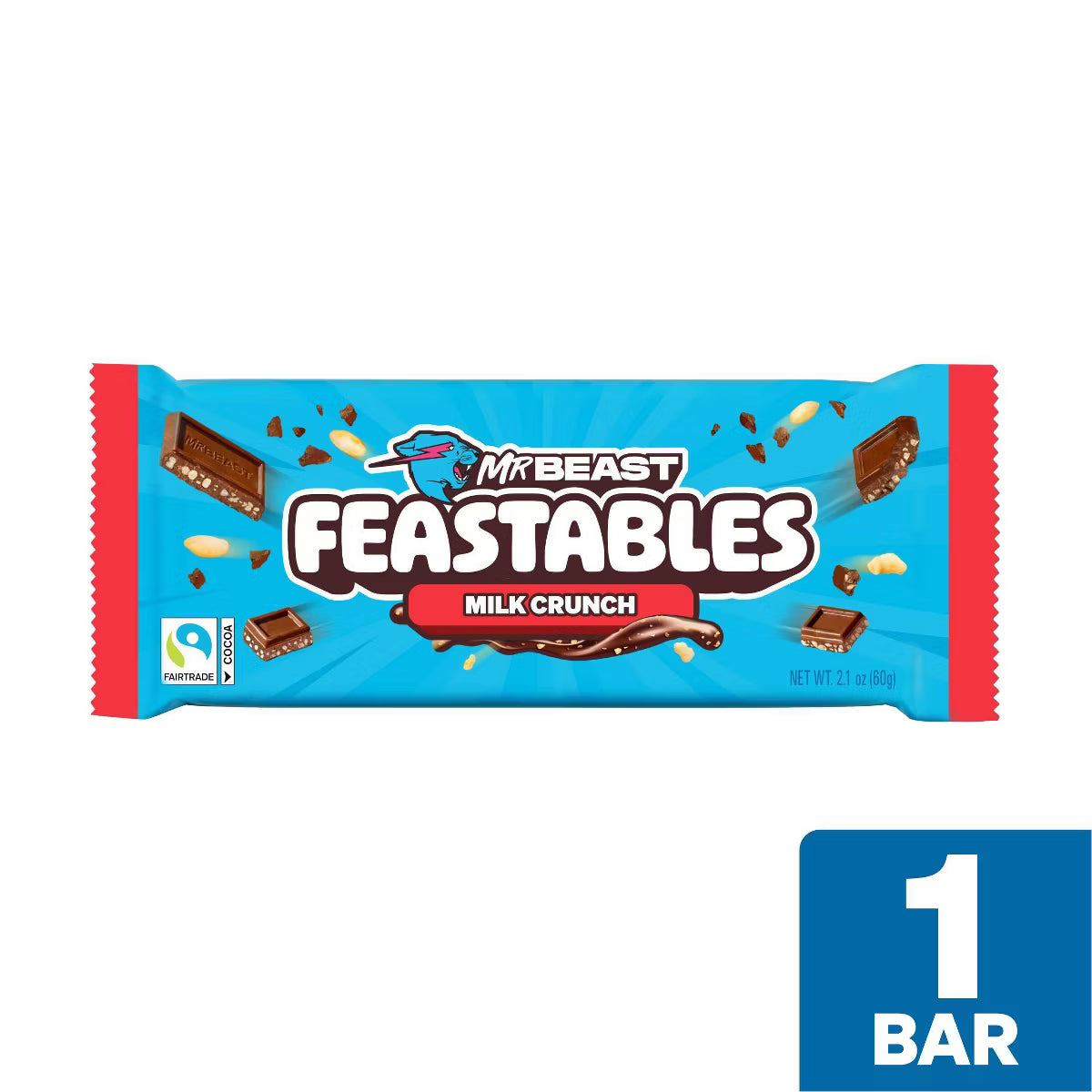 MrBeast Candy Bar Milk Chocolate Crunch 60g