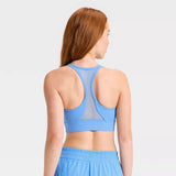 Women's Super Flex Medium Support Racerback Sports Bra - Blue