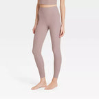 Women's Everyday Soft High-Rise Ribbed 7/8 Leggings