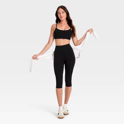 Women's Active Cami Sports Bra - Black