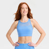 Women's Super Flex Medium Support Racerback Sports Bra - Blue
