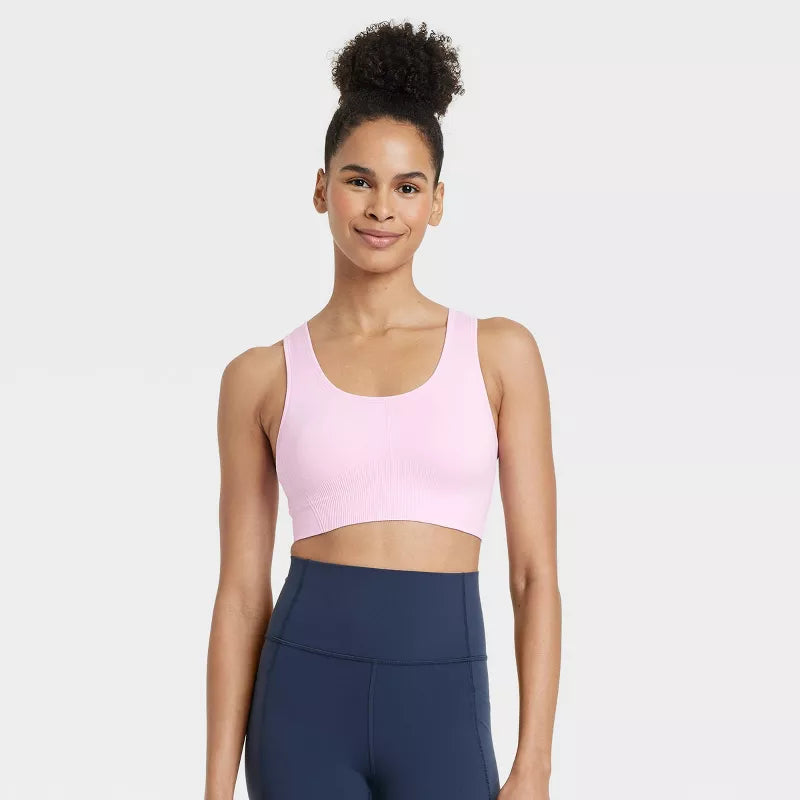 Women's Seamless Medium Support Racerback Sports Bra - All In Motion