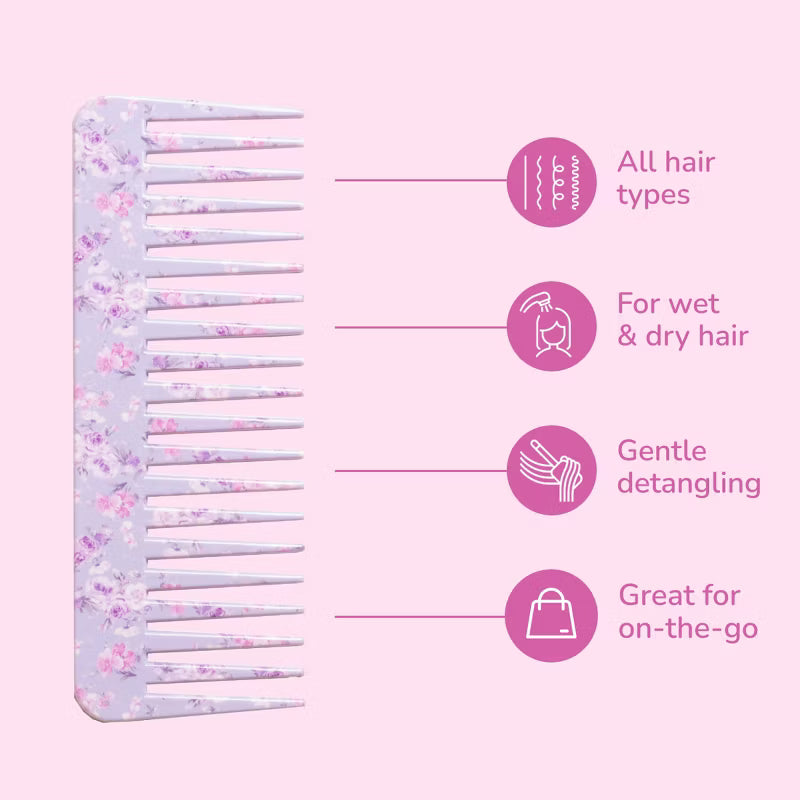 LoveShackFancy x Target – WetBrush Happy Thoughts Comb with Case Hibiscus