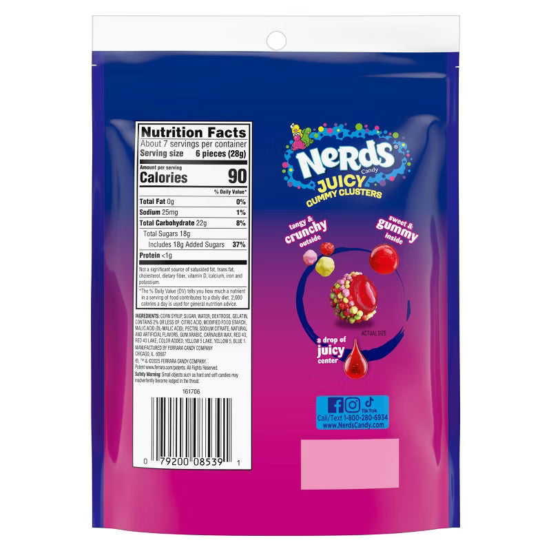 Nerds Juicy Gummy Cluster Candies - 7.15oz