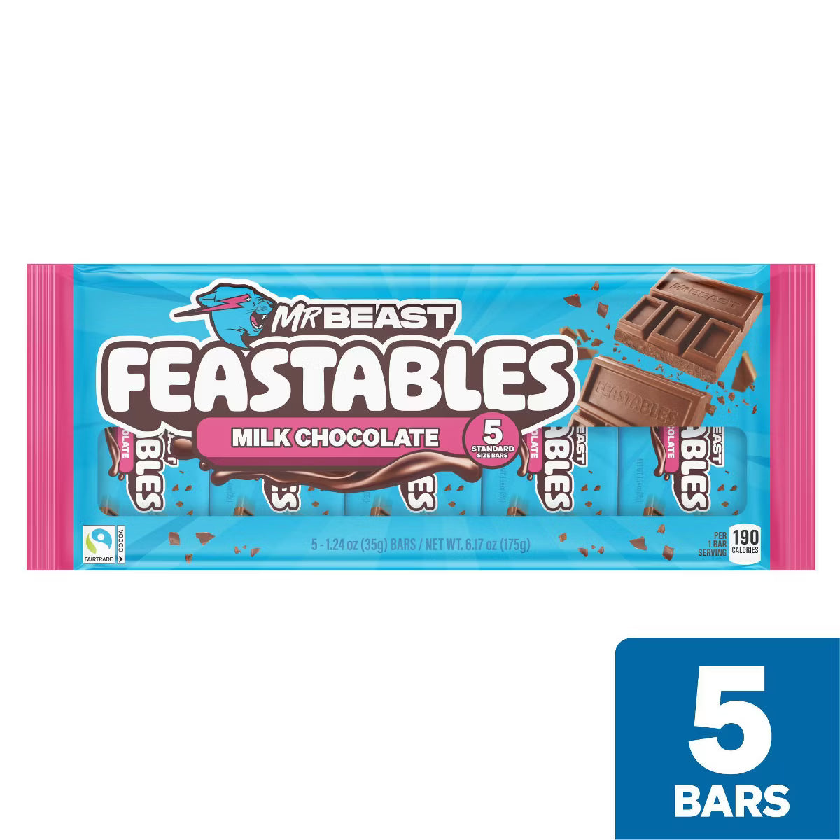 Feastables Multipack Milk Chocolate - Individual 175g