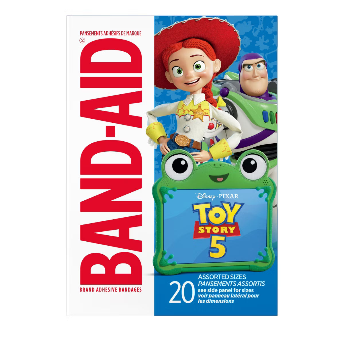 Brand Adhesive Bandages - Disney and Pixar Toy Story 5 - Assorted Sizes - 20ct