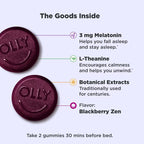 OLLY 3mg Melatonin Sleep Gummies - Blackberry Zen - 50ct