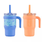 Reduce 14oz 2pk Coldee Kids Mugs with Spill-Proof Straw