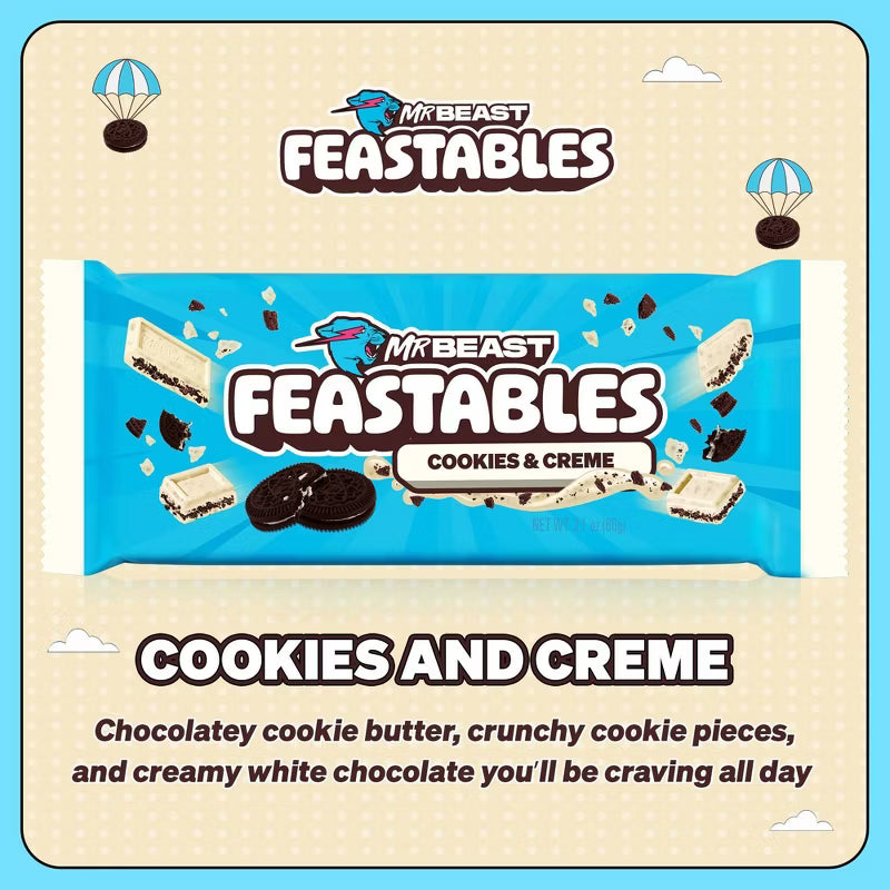 MrBeast Cookies and Cream Candy Bar 60g