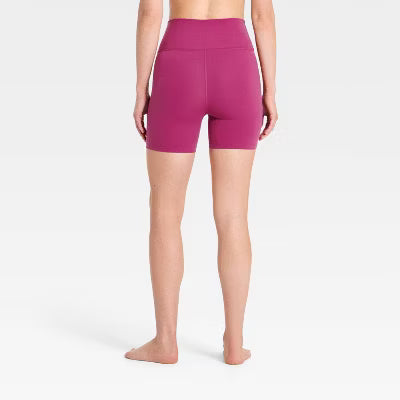 Women's Everyday Soft Ultra High-Rise Crossover Bike Shorts 5" - Purple