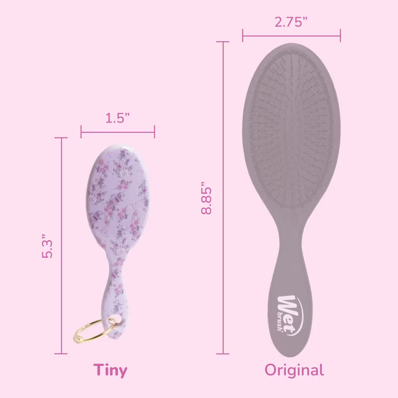 LoveShackFancy x Target – WetBrush Happy Thoughts Keychain Brush Hibiscus