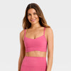 Women's Everyday Soft Light Support Crossover Bra - Pink