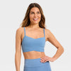 Women's Everyday Soft Light Support Crossover Bra - Steel Blue