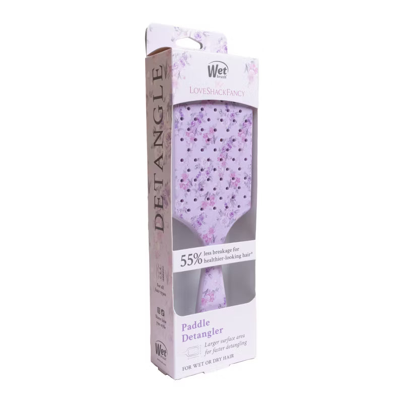 LoveShackFancy x Target – WetBrush Happy Thoughts Paddle Detangler Brush Hibiscus