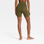 Women's Everyday Soft Ultra High-Rise Bike Shorts 6" - Dark Olive Green