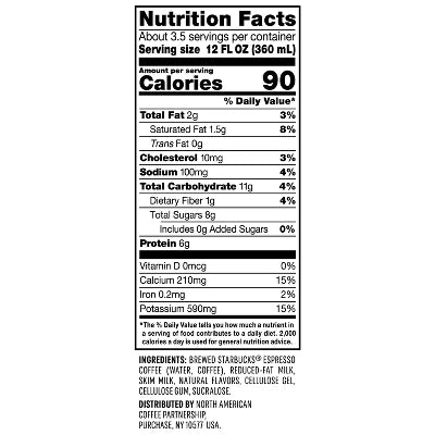 Starbucks Vanilla Latte Lite Coffee Drink - 40 fl oz
