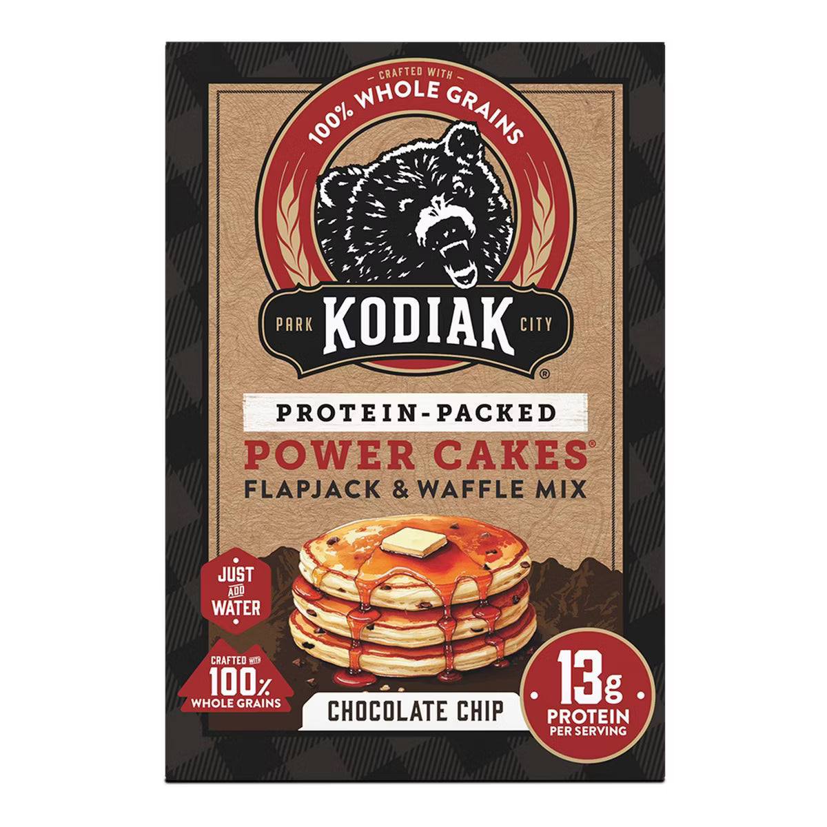 Protein-Packed Power Cakes Chocolate Chip Pancake and Waffle Mix - 18oz