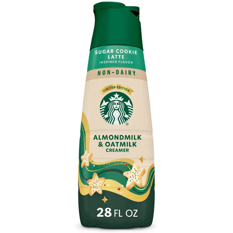Starbucks Sugar Cookie Non Dairy Almondmilk & Oatmilk Creamer - 28 fl oz