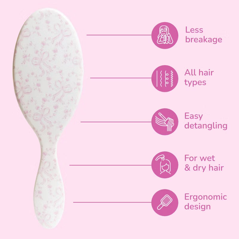LoveShackFancy x Target – WetBrush Coquette Bow Original Detangler Brush Chantilly