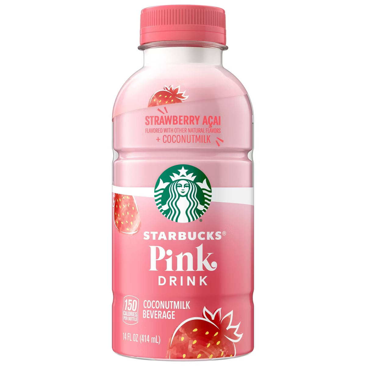 Pink Drink Strawberry Acai + Coconut Milk - 14 fl oz Bottle