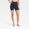 Women's Everyday Soft Ultra High-Rise Crossover Bike Shorts 5" - Navy Blue