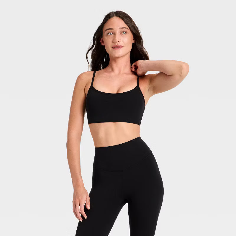 Women's Active Cami Sports Bra - Black