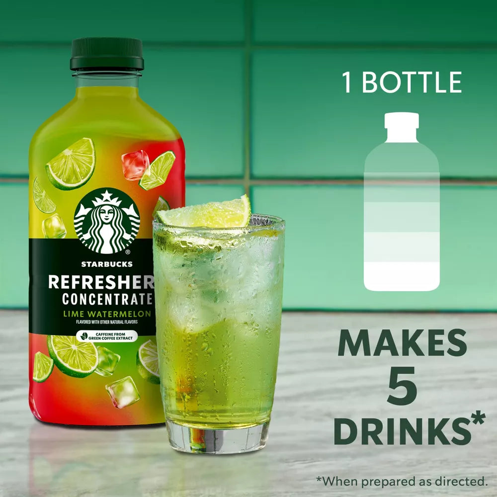 Starbucks Refreshers Lime Watermelon Concentrate - 32 fl oz