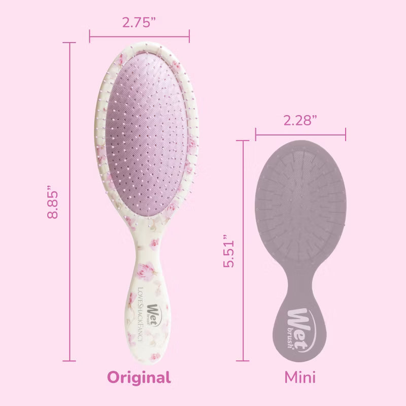 LoveShackFancy x Target – WetBrush Ribbon Rosa Original Detangler Brush Sterling Dusk