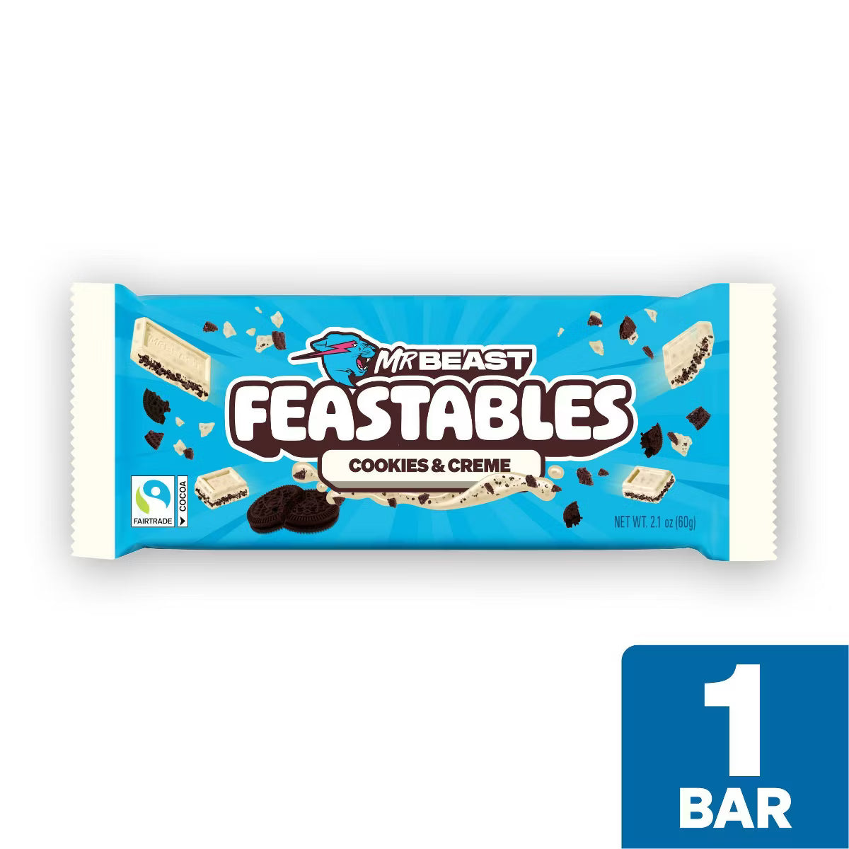 MrBeast Cookies and Cream Candy Bar 60g