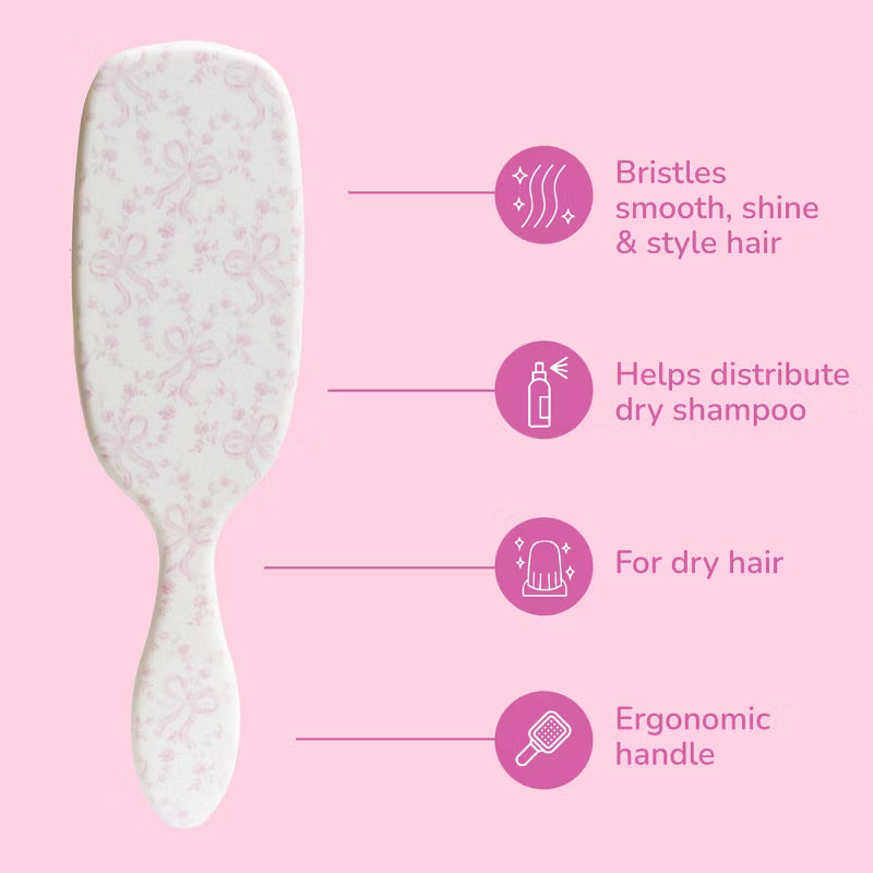 LoveShackFancy x Target – WetBrush Coquette Bow Shine Enhancer Brush Chantilly