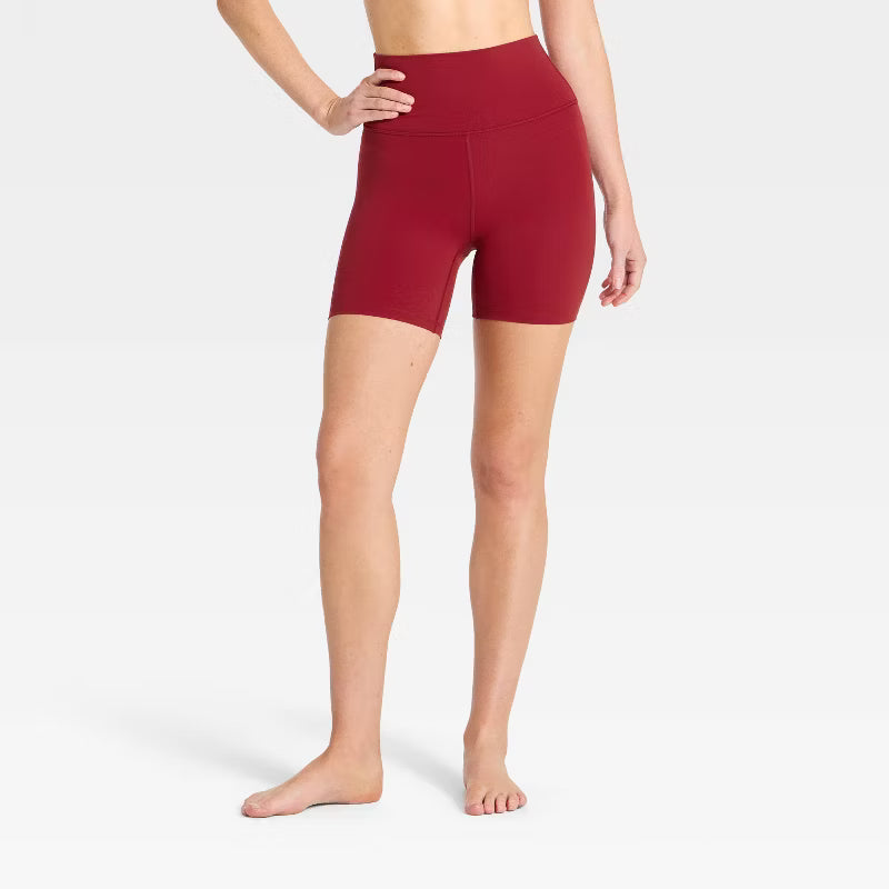 Women's Everyday Soft Ultra High-Rise Bike Shorts 6" - Dark Red
