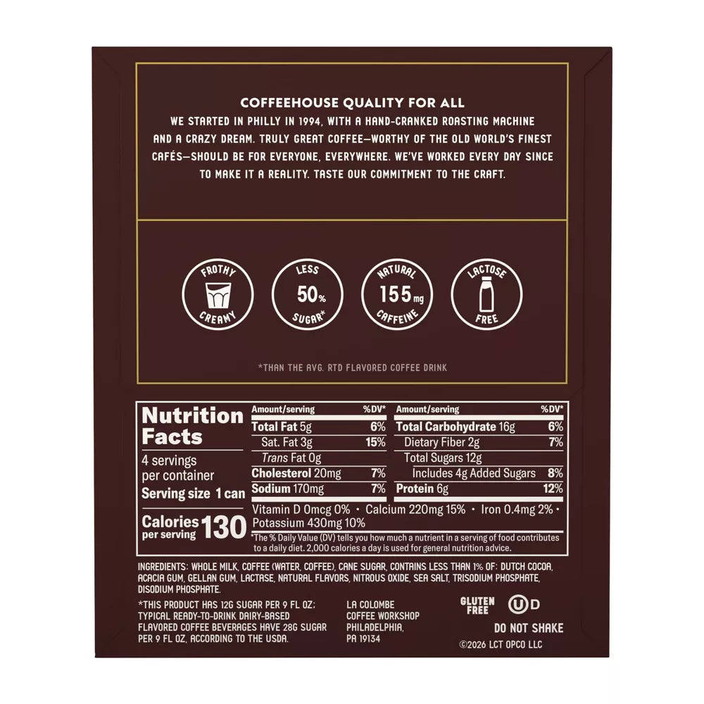 La Colombe Mocha Draft Latte - 9 fl oz