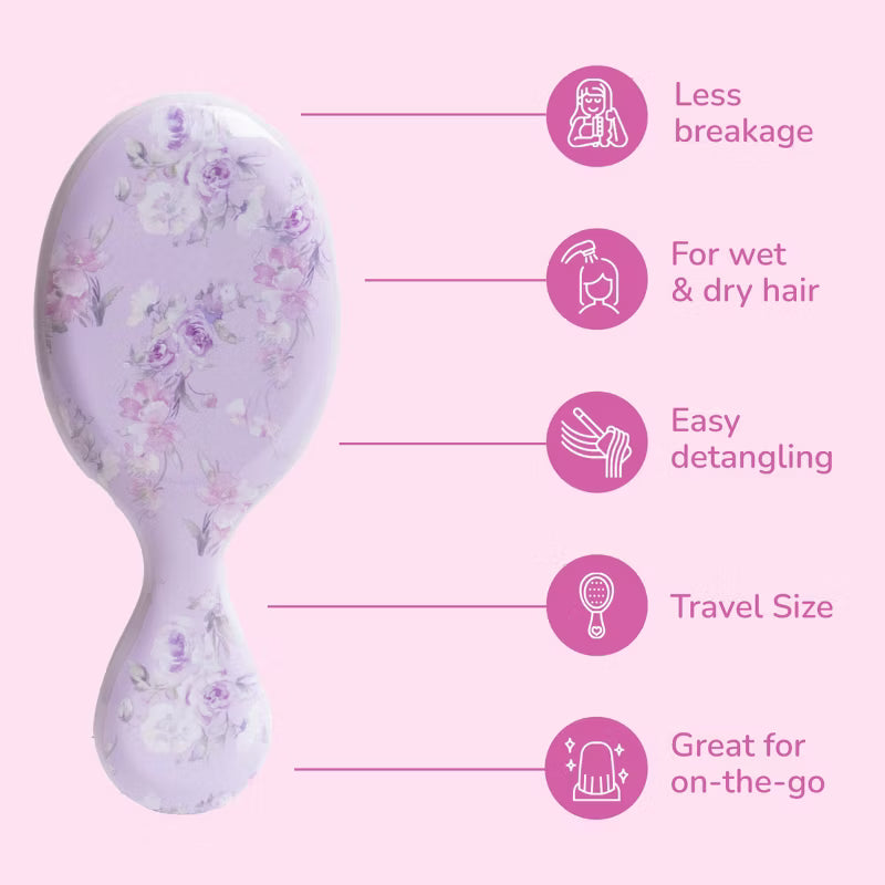 LoveShackFancy x Target – WetBrush Happy Thoughts Mini OG Detangler Brush Hibiscus