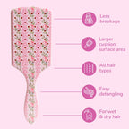 LoveShackFancy x Target – WetBrush Blooming Heirloom Paddle Detangler Brush Strawberry Macaroon