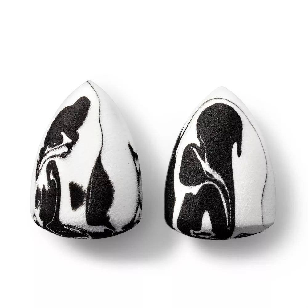 Latex-Free Makeup Blender Sponge - Marble - 2pk