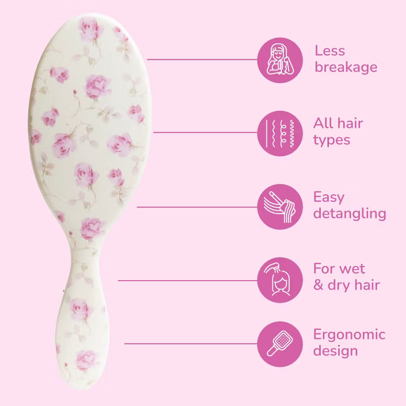 LoveShackFancy x Target – WetBrush Ribbon Rosa Original Detangler Brush Sterling Dusk