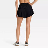 Women's Active Light High-Rise Flutter Run Shorts 3"