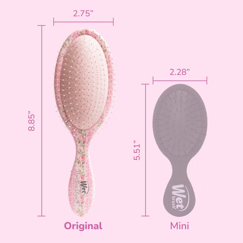LoveShackFancy x Target – WetBrush Blooming Heirloom Original Detangler Brush Strawberry Macaroon