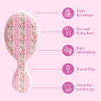 LoveShackFancy x Target – WetBrush Blooming Heirloom Mini OG Detangler Brush Strawberry Macaroon