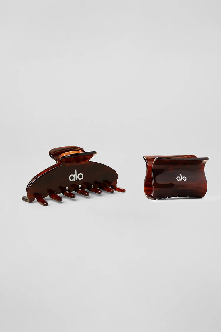 Effortless Claw Clip (2-Pack) Brown Tortoise