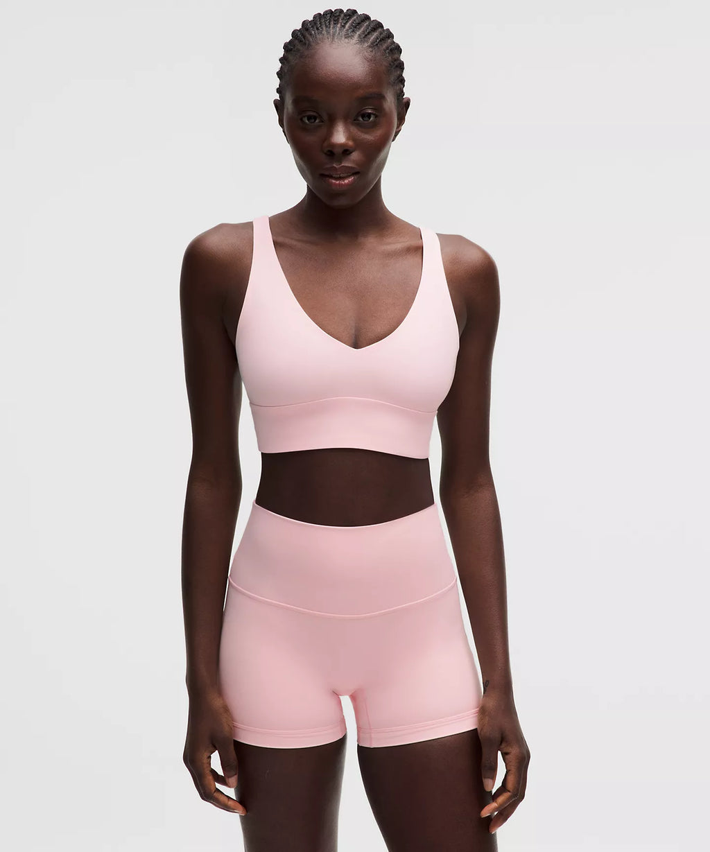 Focuser V-Neck Bra Light Support, A/B Cup - Pink Pearl / Size S