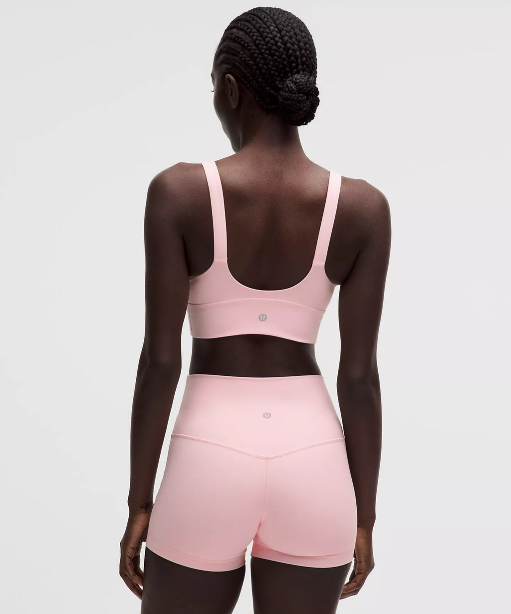 Focuser V-Neck Bra Light Support, A/B Cup - Pink Pearl / Size S