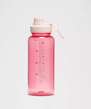Back to Life Clear Bottle 32oz Pink