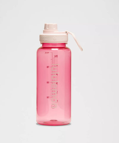Back to Life Clear Bottle 32oz Pink